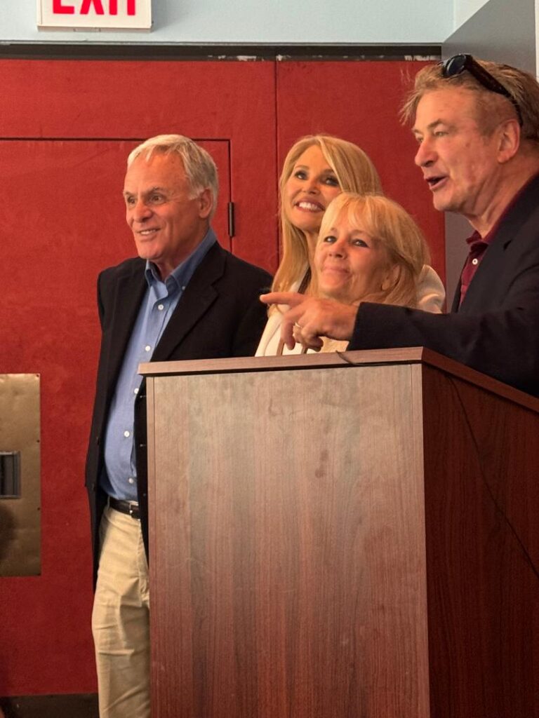 Alec Baldwin, Christie Brinkley, Joseph Mangano, and Susan Burke Mangano